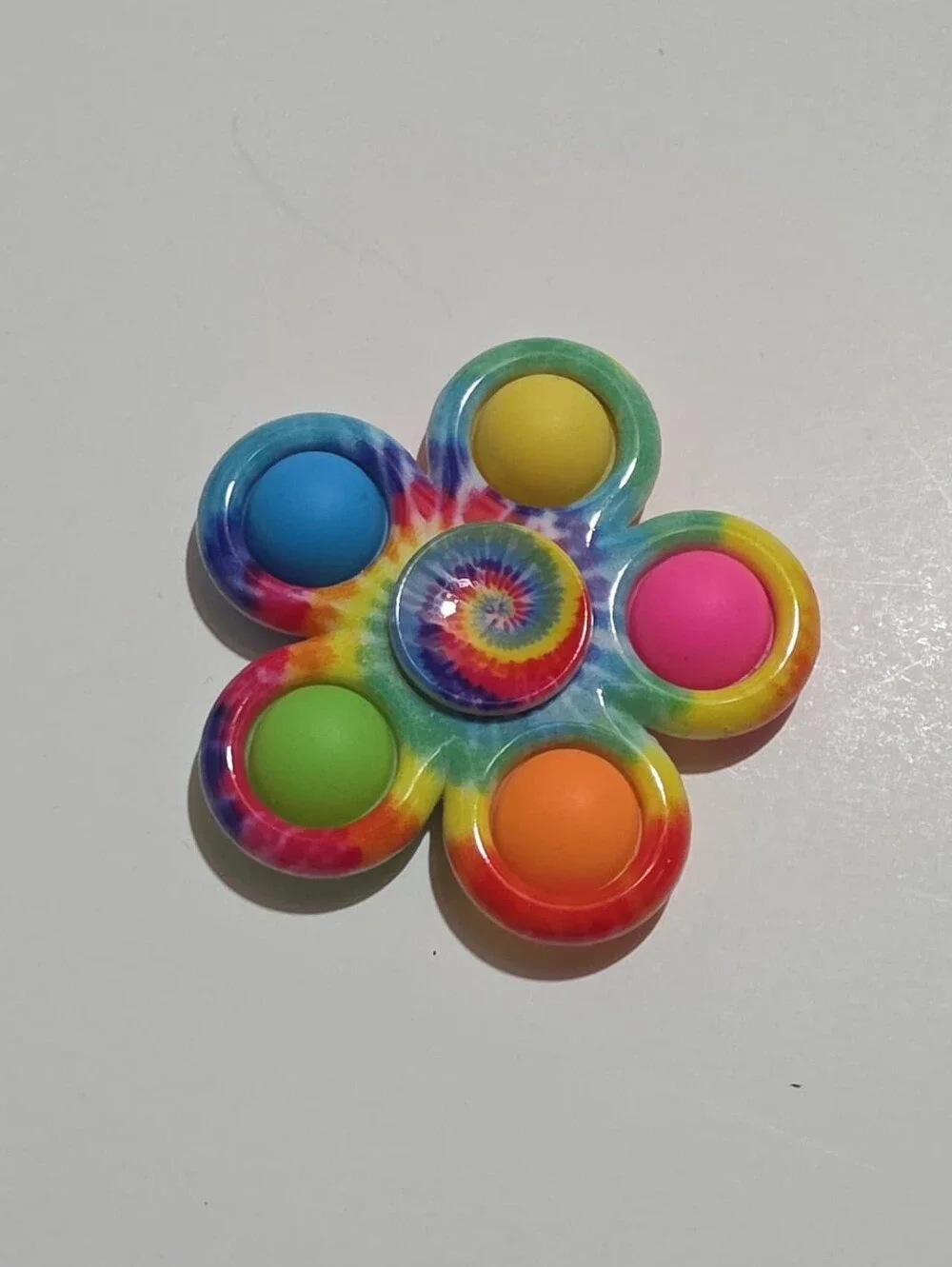 rainbow pop it fidget spinner